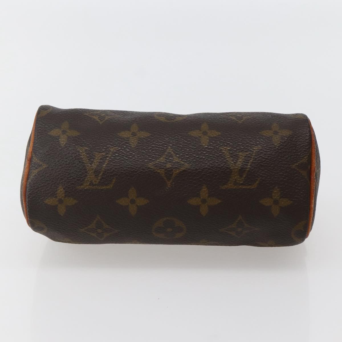 LOUIS VUITTON Monogram Mini Speedy Hand Bag M41534 LV Auth hk3065