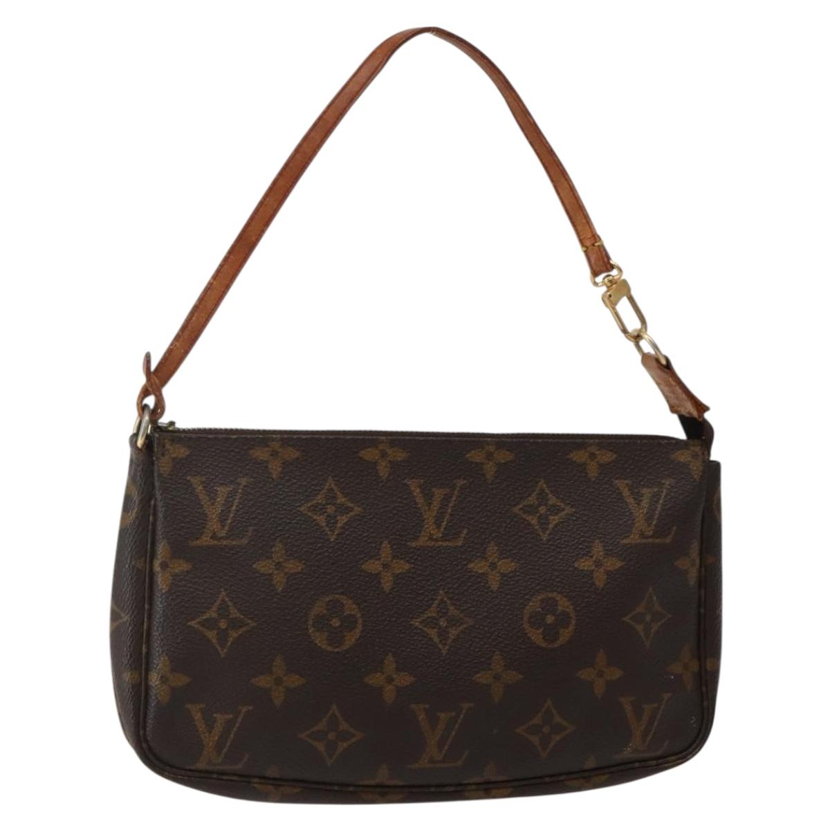 LOUIS VUITTON Monogram Pochette Accessoires Pouch M51980 LV Auth hk3070