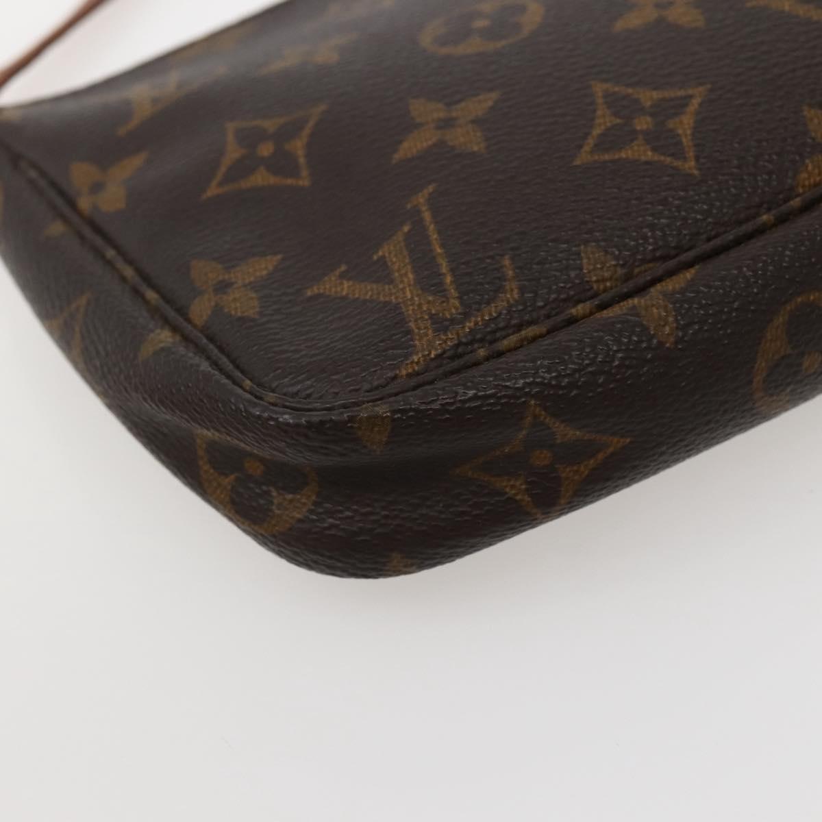 LOUIS VUITTON Monogram Pochette Accessoires Pouch M51980 LV Auth hk3070