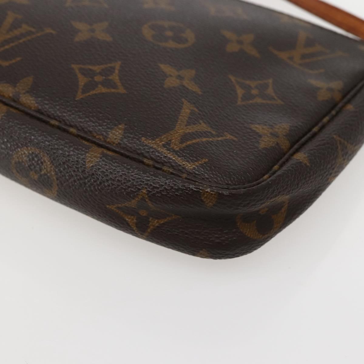 LOUIS VUITTON Monogram Pochette Accessoires Pouch M51980 LV Auth hk3070