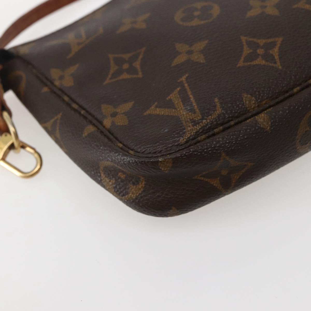 LOUIS VUITTON Monogram Pochette Accessoires Pouch M51980 LV Auth hk3070