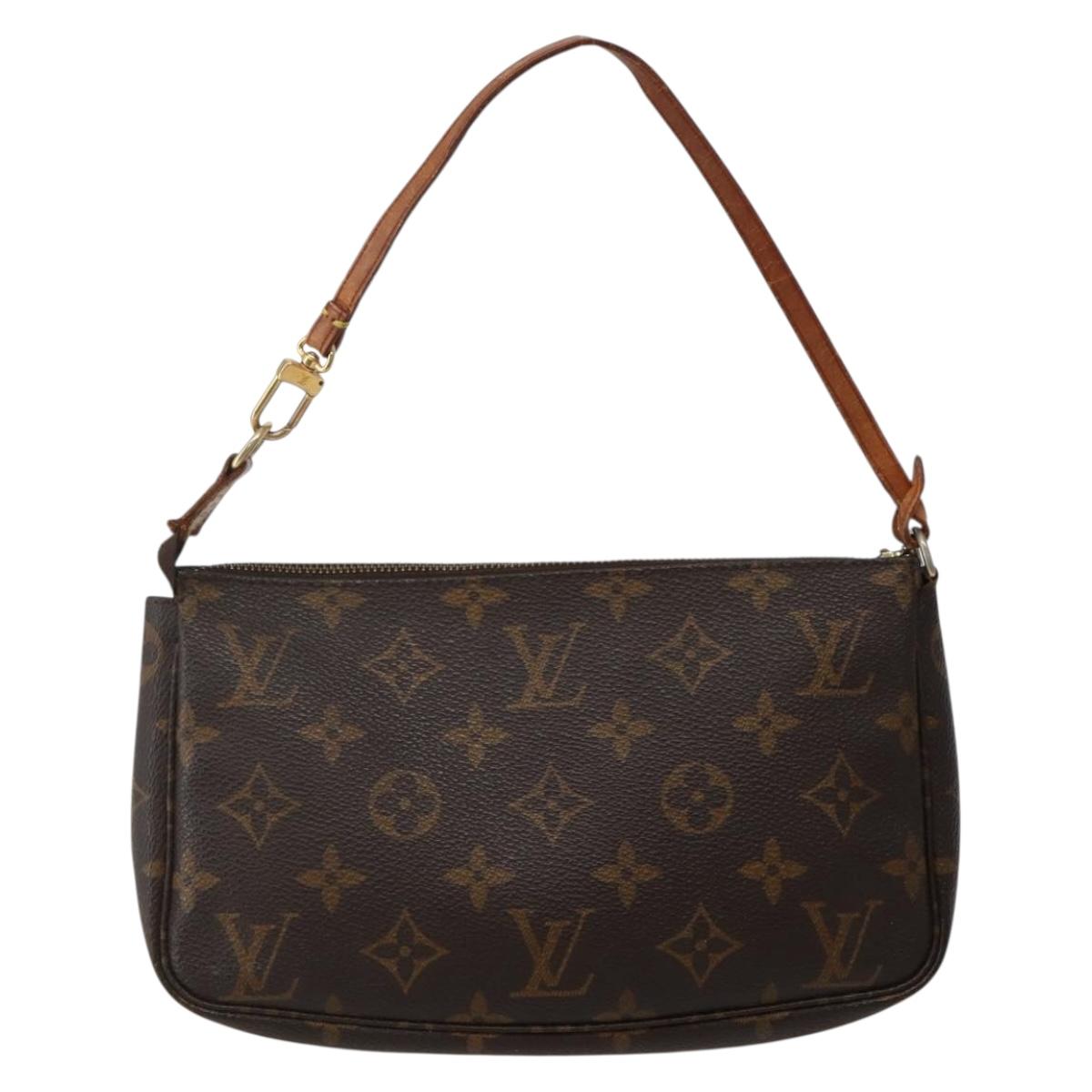 LOUIS VUITTON Monogram Pochette Accessoires Pouch M51980 LV Auth hk3070