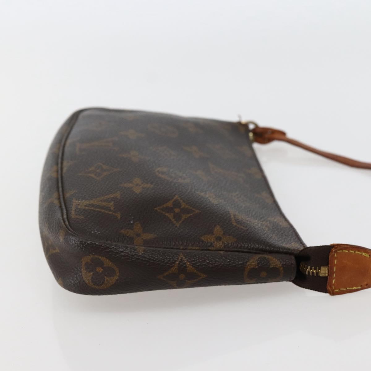 LOUIS VUITTON Monogram Pochette Accessoires Pouch M51980 LV Auth hk3070