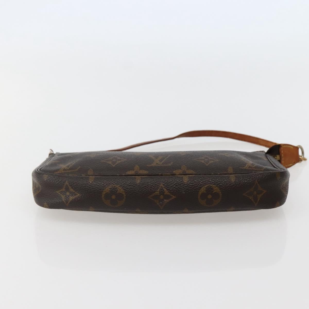 LOUIS VUITTON Monogram Pochette Accessoires Pouch M51980 LV Auth hk3070