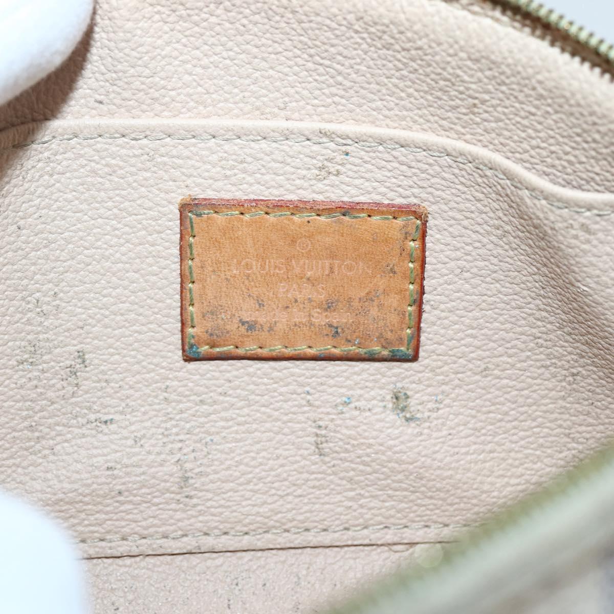 LOUIS VUITTON Damier Azur Pochette Cosmetic PM Pouch N60024 LV Auth hk3072