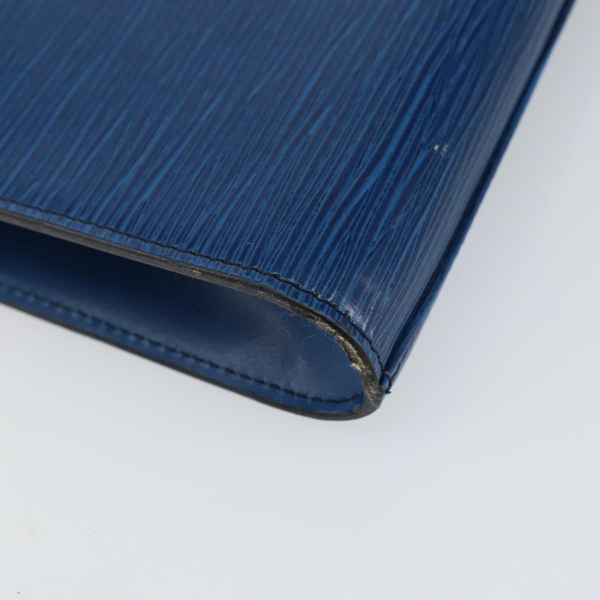 LOUIS VUITTON Epi Art Deco Clutch Bag Blue M52635 LV Auth hk3076