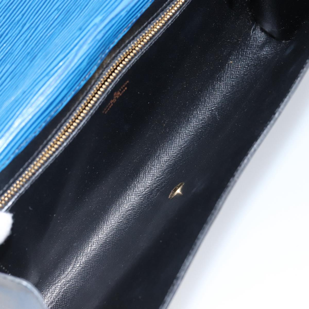 LOUIS VUITTON Epi Art Deco Clutch Bag Blue M52635 LV Auth hk3076