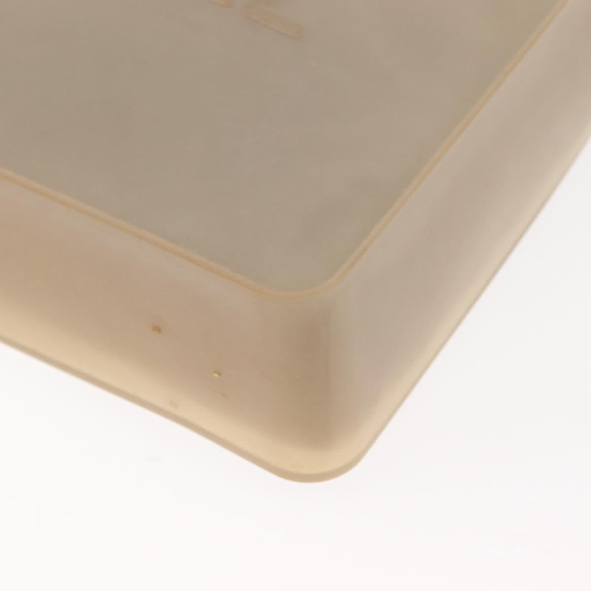 CHANEL Hand Bag rubber Gray CC Auth hk3106