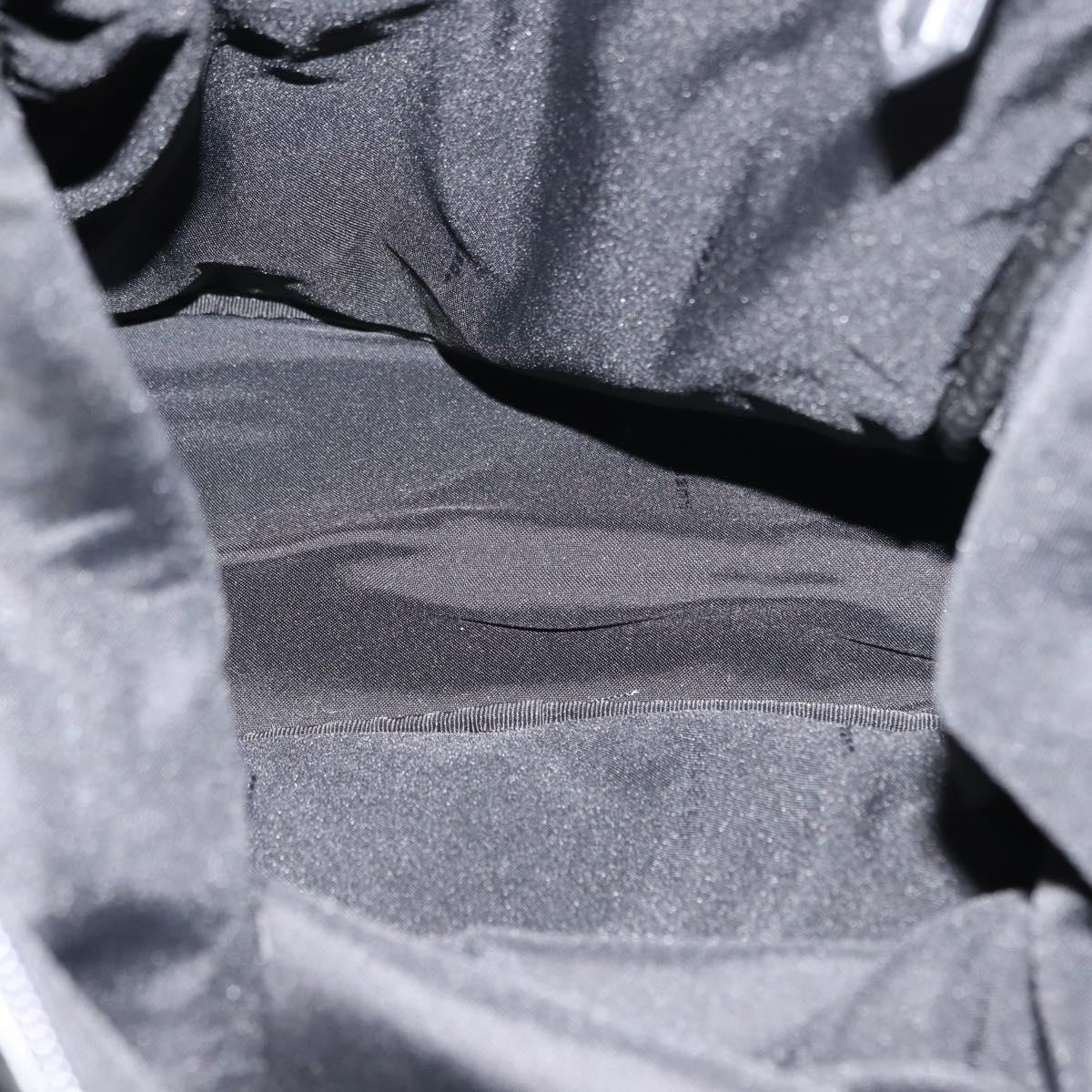 FENDI Zucca Canvas Backpack Black Silver Auth hk3119