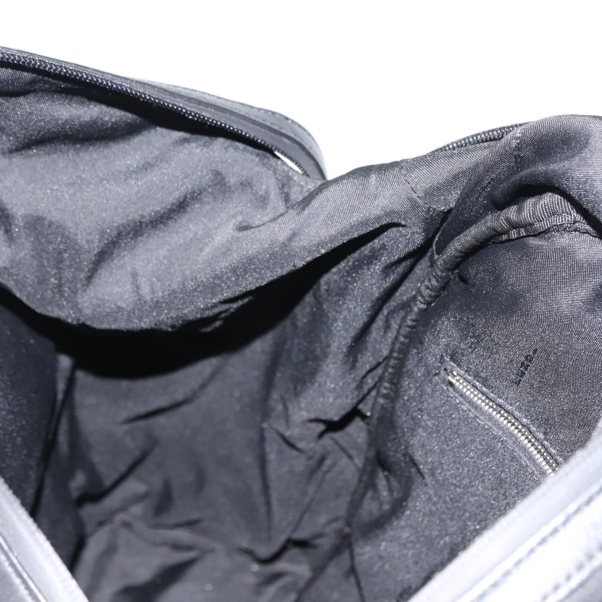 FENDI Zucca Canvas Backpack Black Silver Auth hk3119