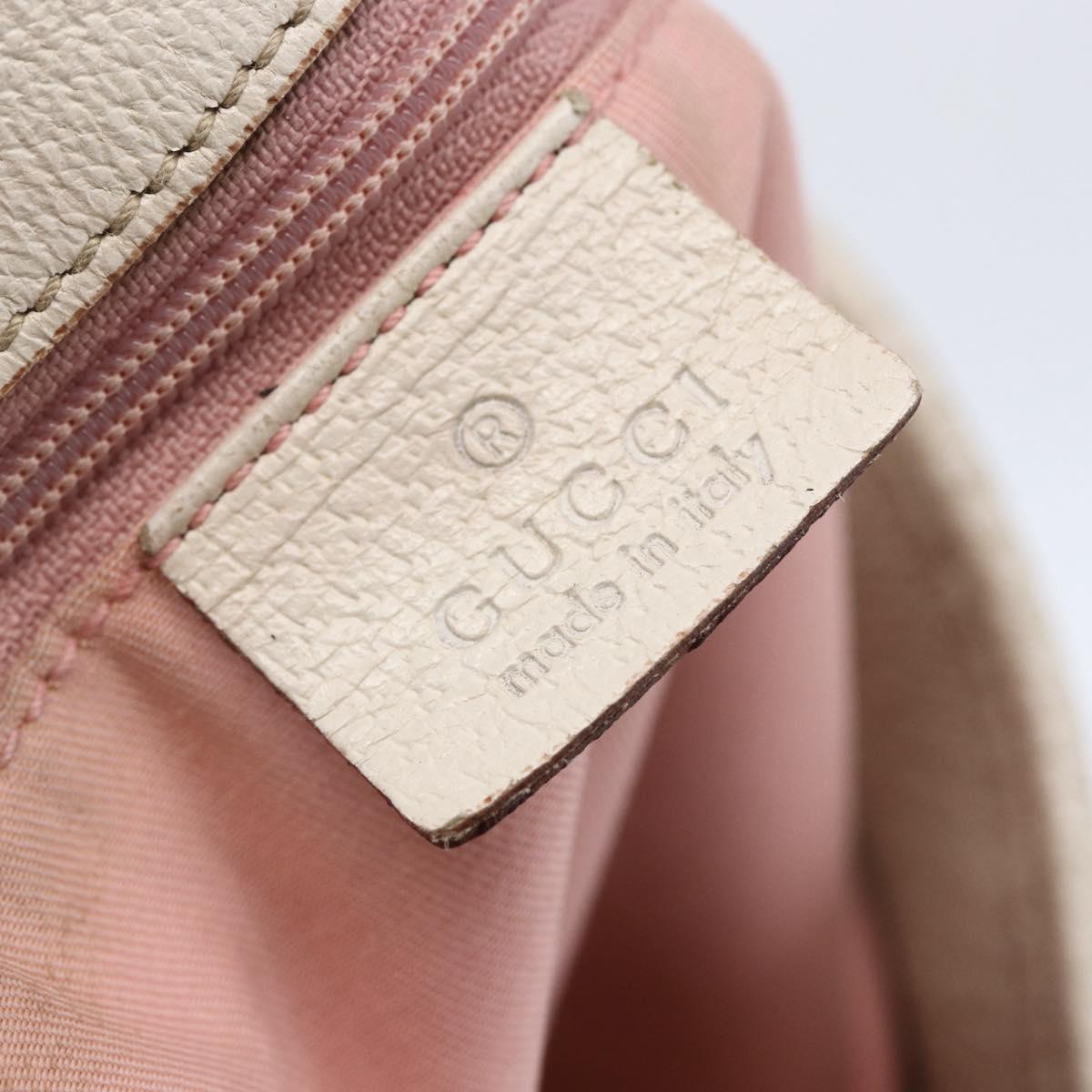 GUCCI GG Canvas Tote Bag Pink Gold 120836 Auth hk3124