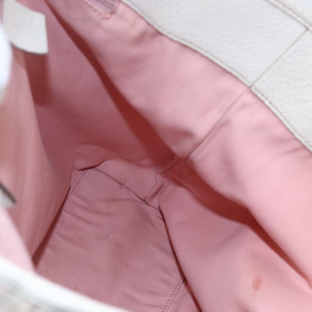 GUCCI GG Canvas Tote Bag Pink Gold 120836 Auth hk3124