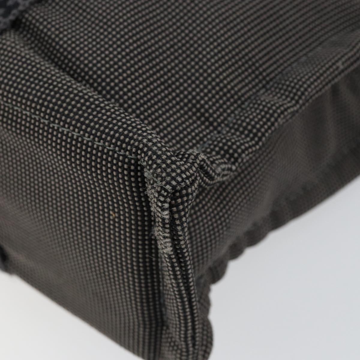 HERMES Her Line PM Tote Bag Canvas Gray Auth hk3125