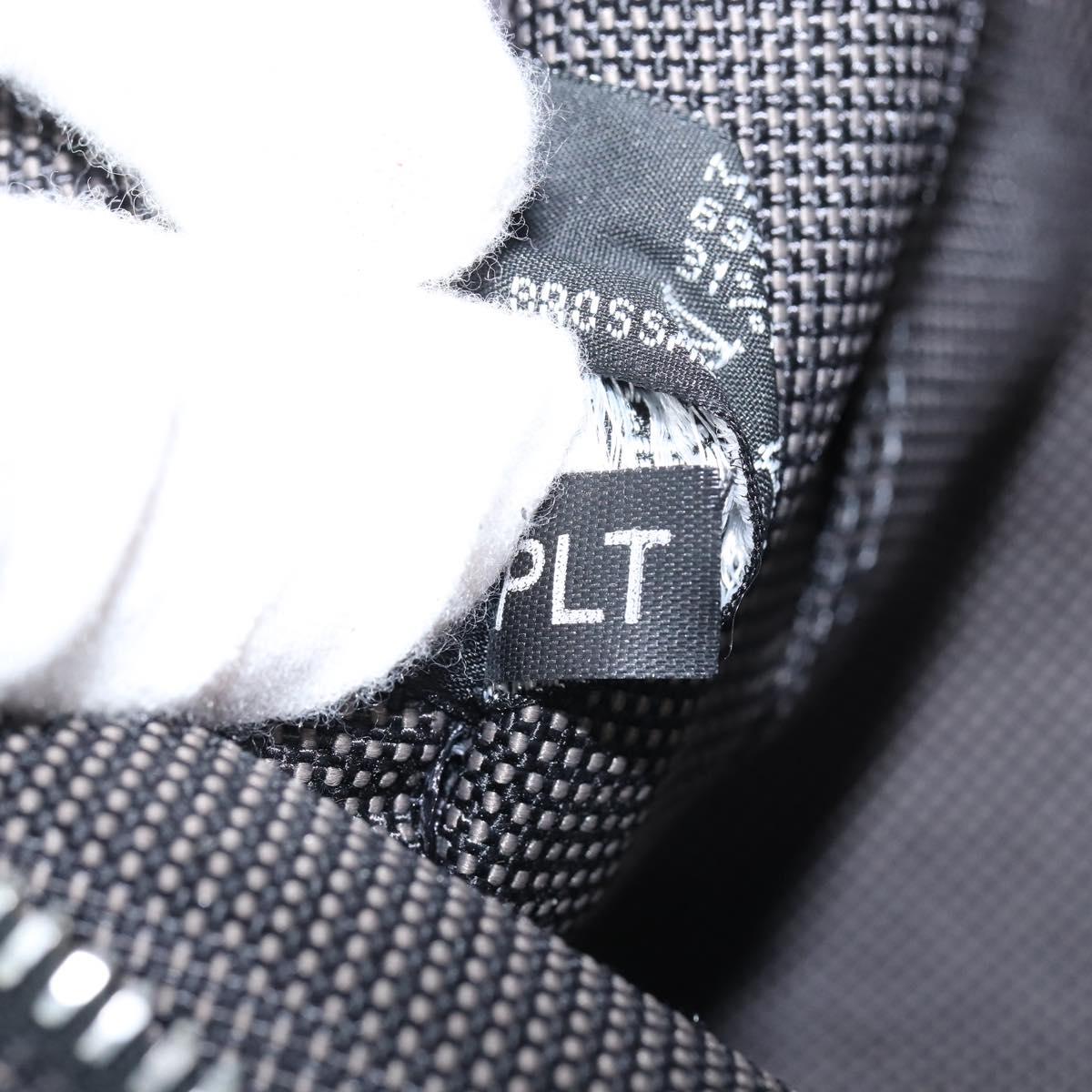 HERMES Her Line MM Hand Bag Canvas Gray Auth hk3126