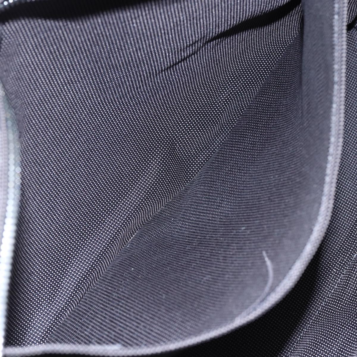 HERMES Her Line MM Hand Bag Canvas Gray Auth hk3127