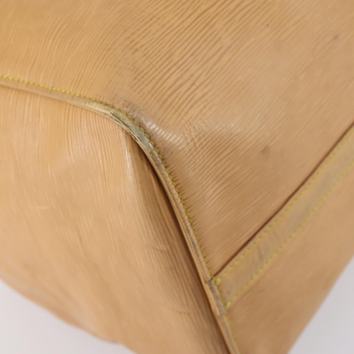 LOUIS VUITTON Epi Keepall 50 Boston Bag Beige M42941 LV Auth hk3136