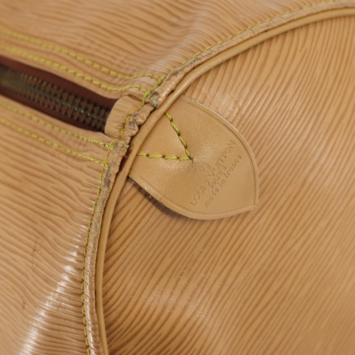 LOUIS VUITTON Epi Keepall 50 Boston Bag Beige M42941 LV Auth hk3136