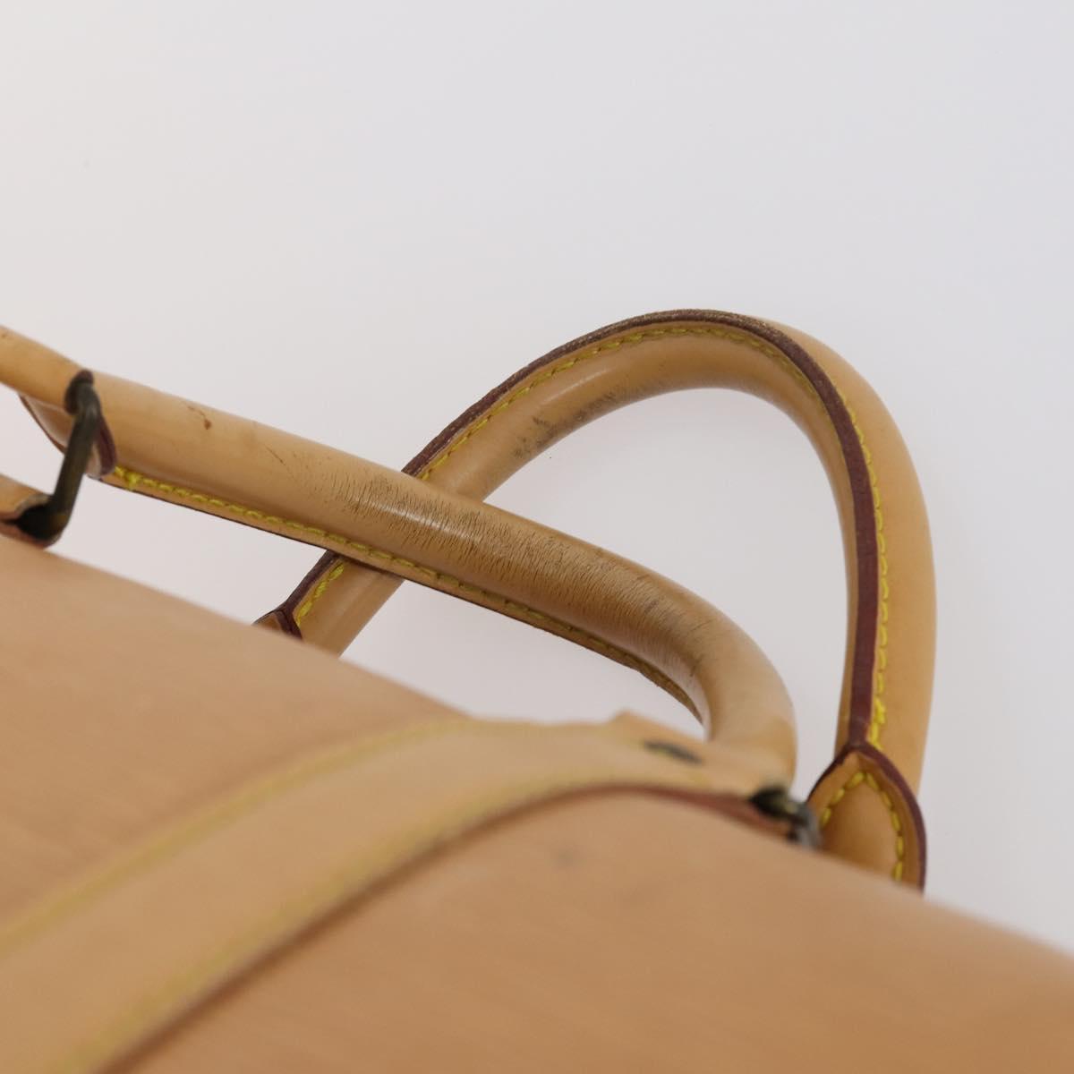 LOUIS VUITTON Epi Keepall 50 Boston Bag Beige M42941 LV Auth hk3136