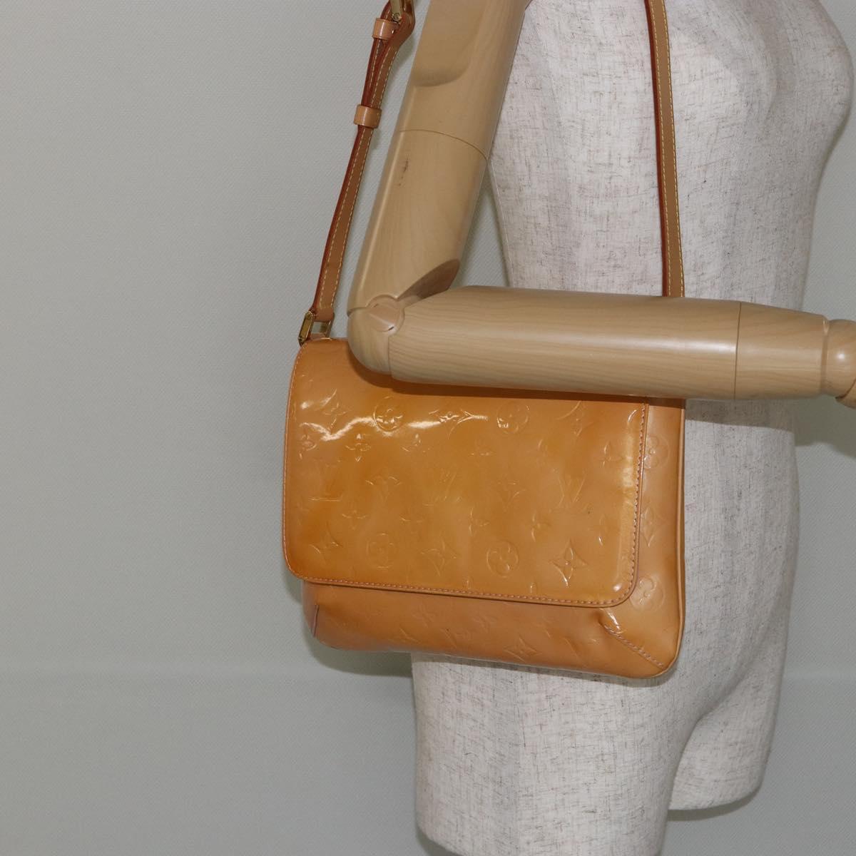 LOUIS VUITTON Monogram Vernis Thompson Street Bag Pink M91070 LV Auth hk3137