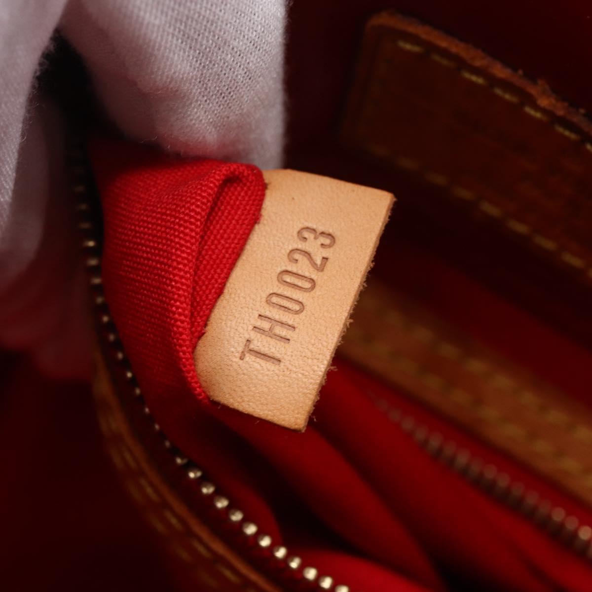 LOUIS VUITTON Monogram Vernis Reade PM Hand Bag Red Rouge M91088 LV Auth hk3140