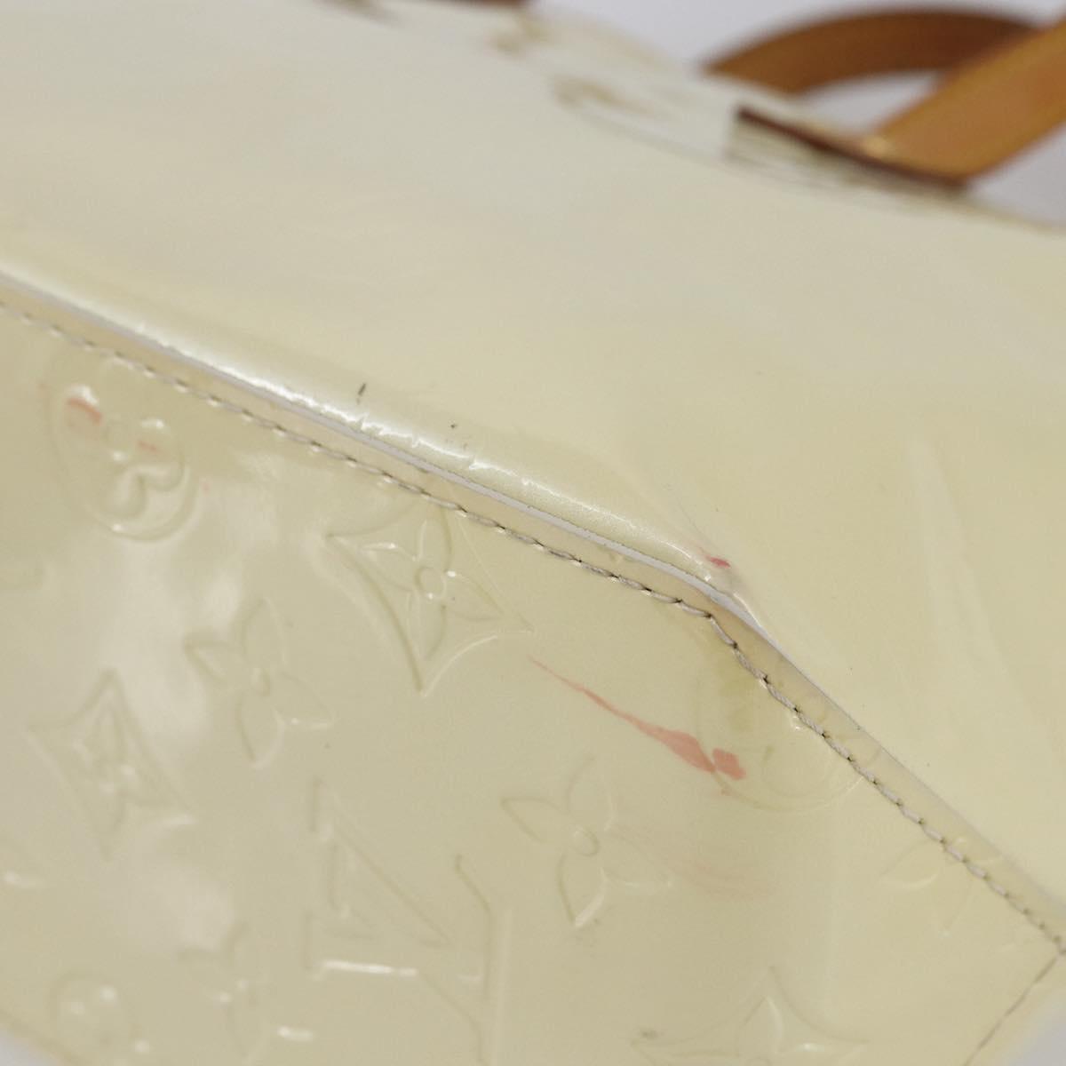 LOUIS VUITTON Monogram Vernis Reade PM Hand Bag Perle M91336 LV Auth hk3142