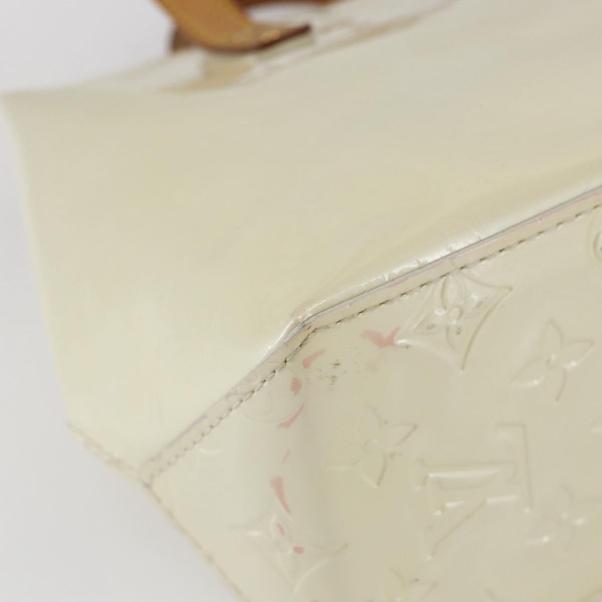 LOUIS VUITTON Monogram Vernis Reade PM Hand Bag Perle M91336 LV Auth hk3142