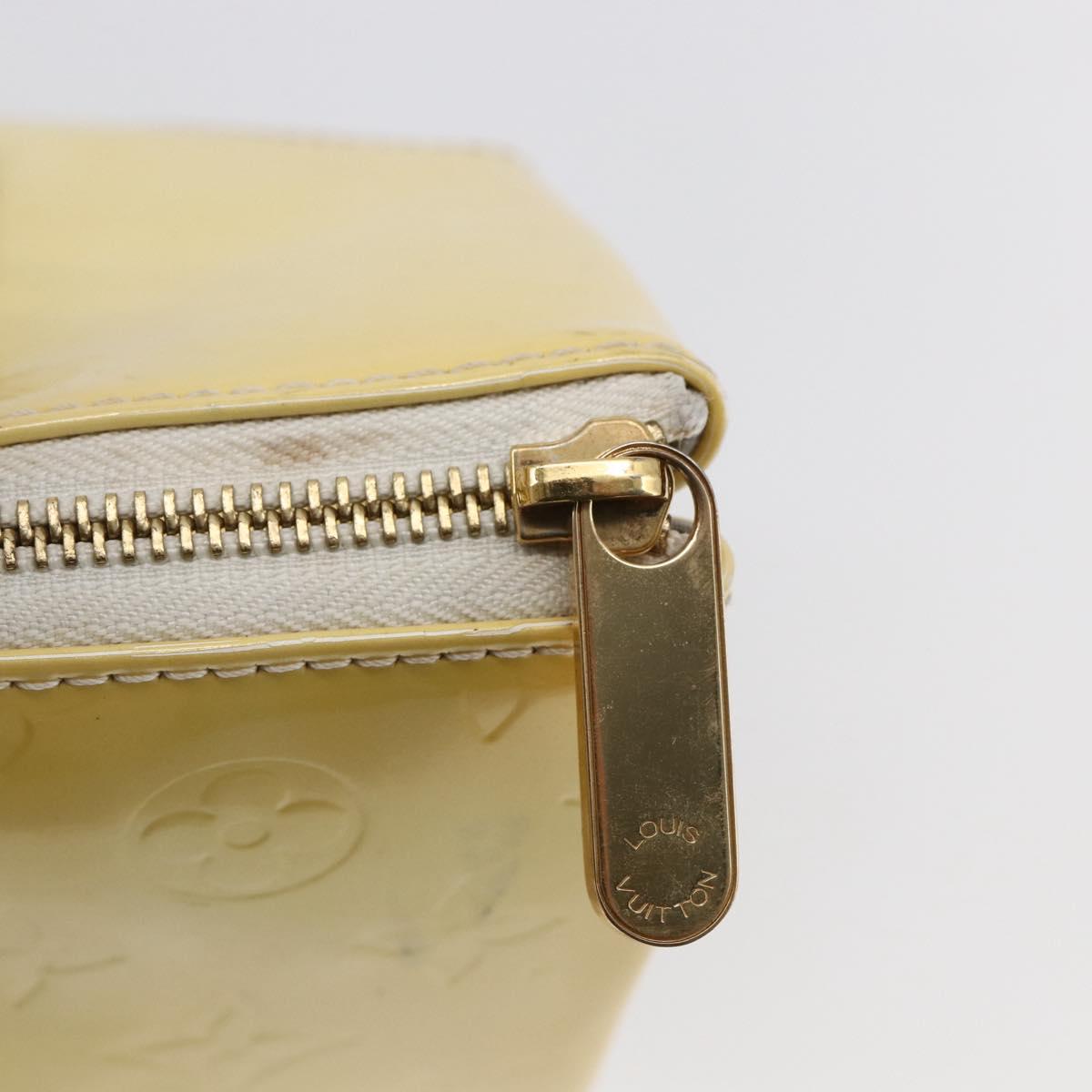 LOUIS VUITTON Monogram Vernis Rosewood Avenue Hand Bag Perle M93508 Auth hk3143