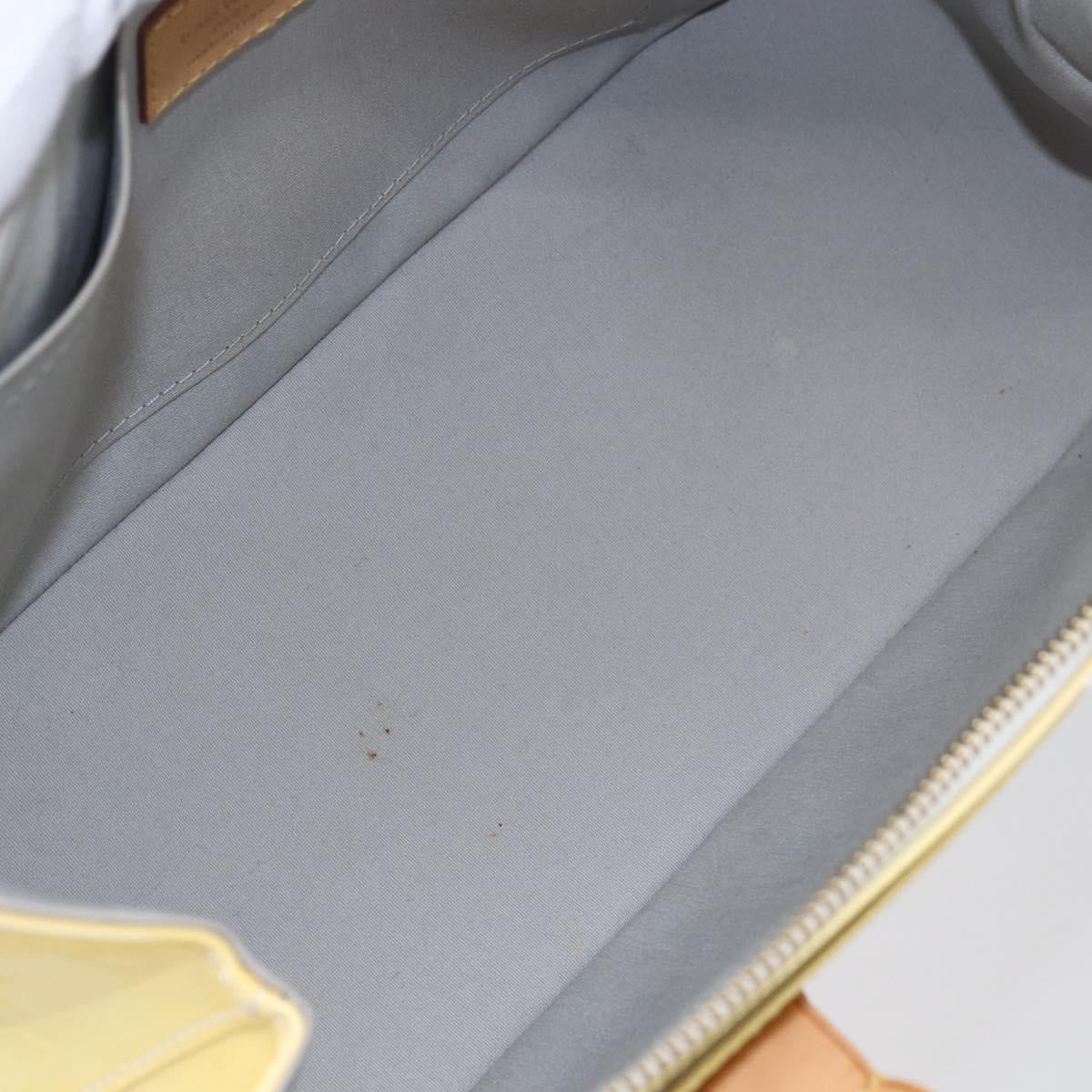 LOUIS VUITTON Monogram Vernis Rosewood Avenue Hand Bag Perle M93508 Auth hk3143