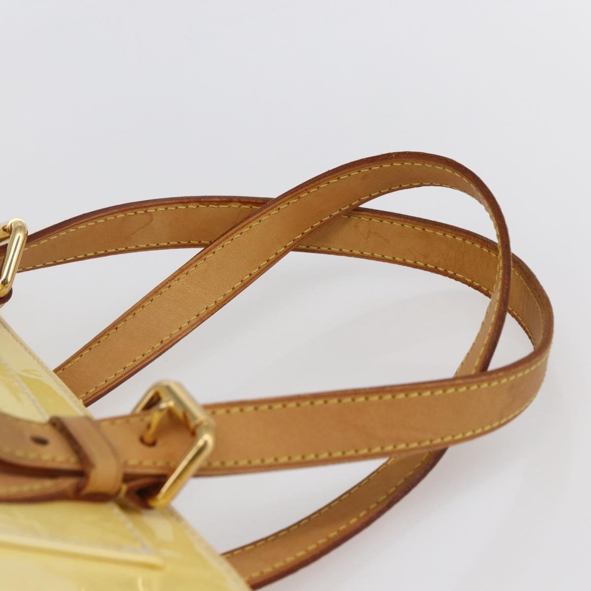 LOUIS VUITTON Monogram Vernis Rosewood Avenue Hand Bag Perle M93508 Auth hk3143