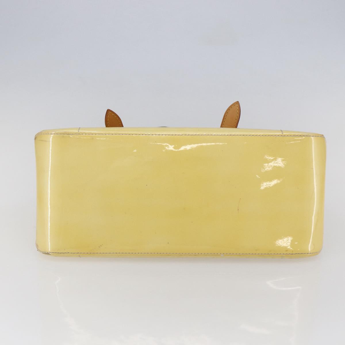 LOUIS VUITTON Monogram Vernis Rosewood Avenue Hand Bag Perle M93508 Auth hk3143