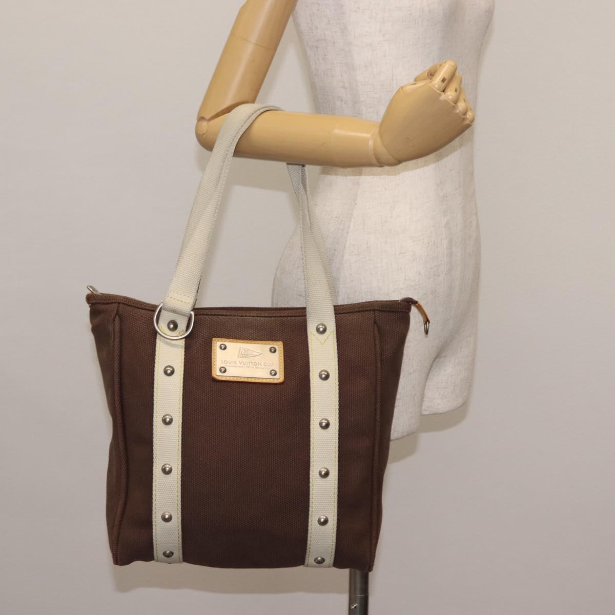 LOUIS VUITTON LV cup Cabas MM Antigua Tote Bag Brown M80663 LV Auth hk3144