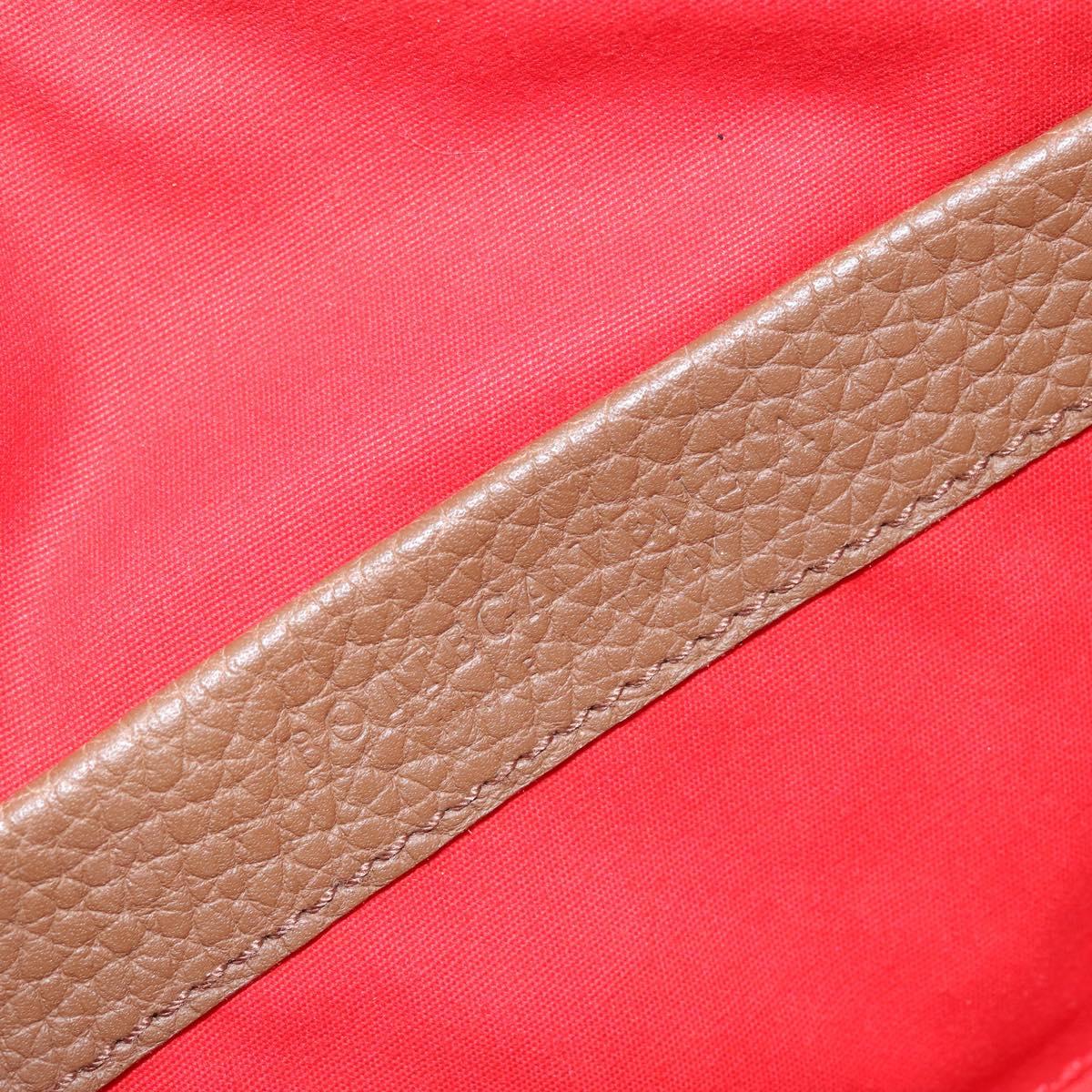 BOTTEGA VENETA INTRECCIATO Hand Bag Canvas Yellow Gold Auth hk3145