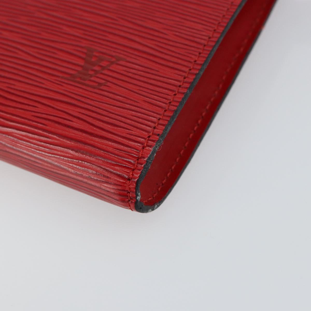 LOUIS VUITTON Epi Pochette Accessoires Pouch Red M52947 LV Auth hk3148