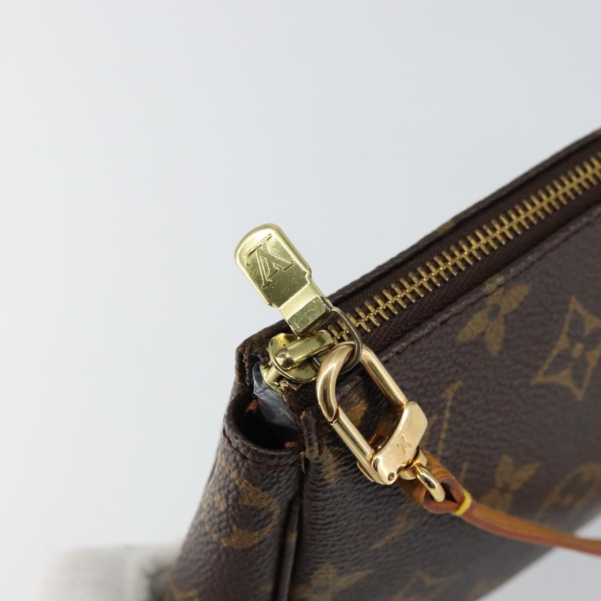 LOUIS VUITTON Monogram Pochette Accessoires Pouch M51980 LV Auth hk3149
