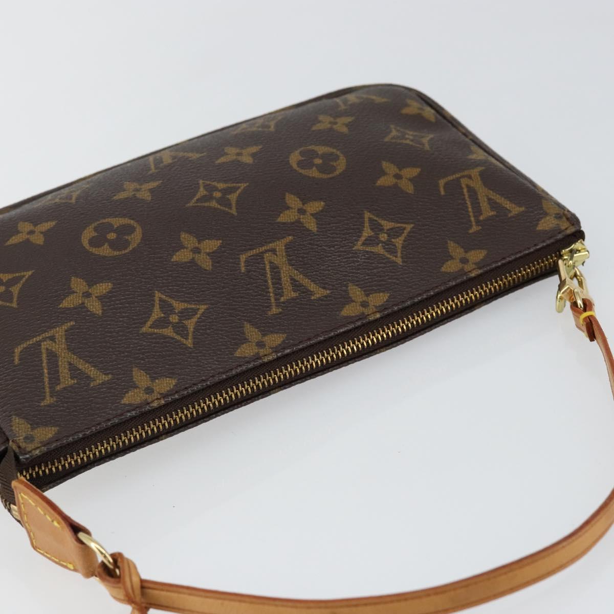 LOUIS VUITTON Monogram Pochette Accessoires Pouch M51980 LV Auth hk3149
