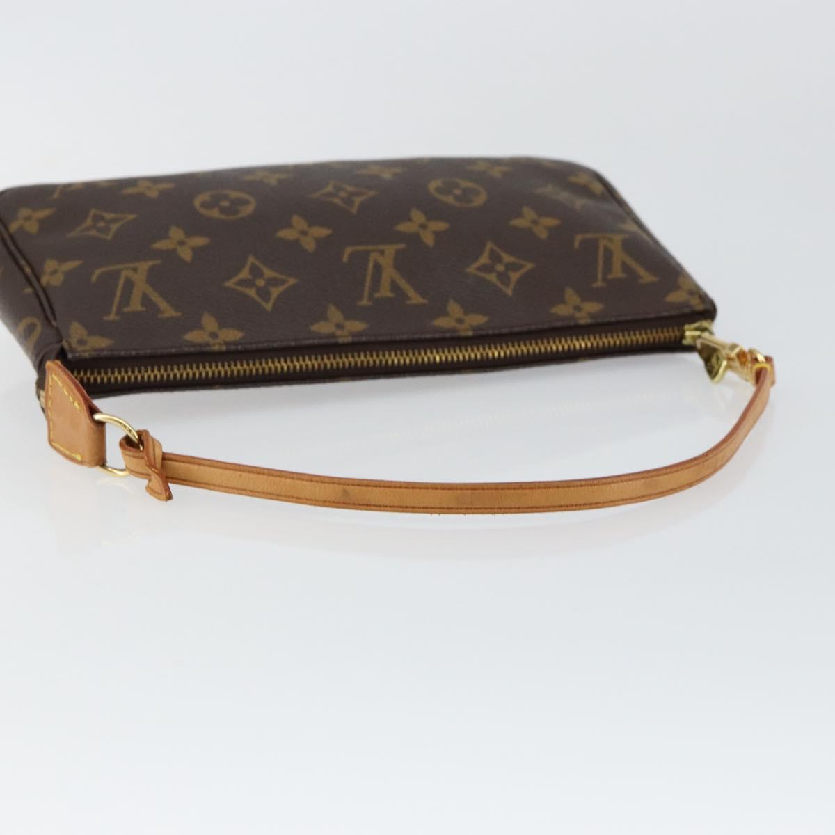 LOUIS VUITTON Monogram Pochette Accessoires Pouch M51980 LV Auth hk3149