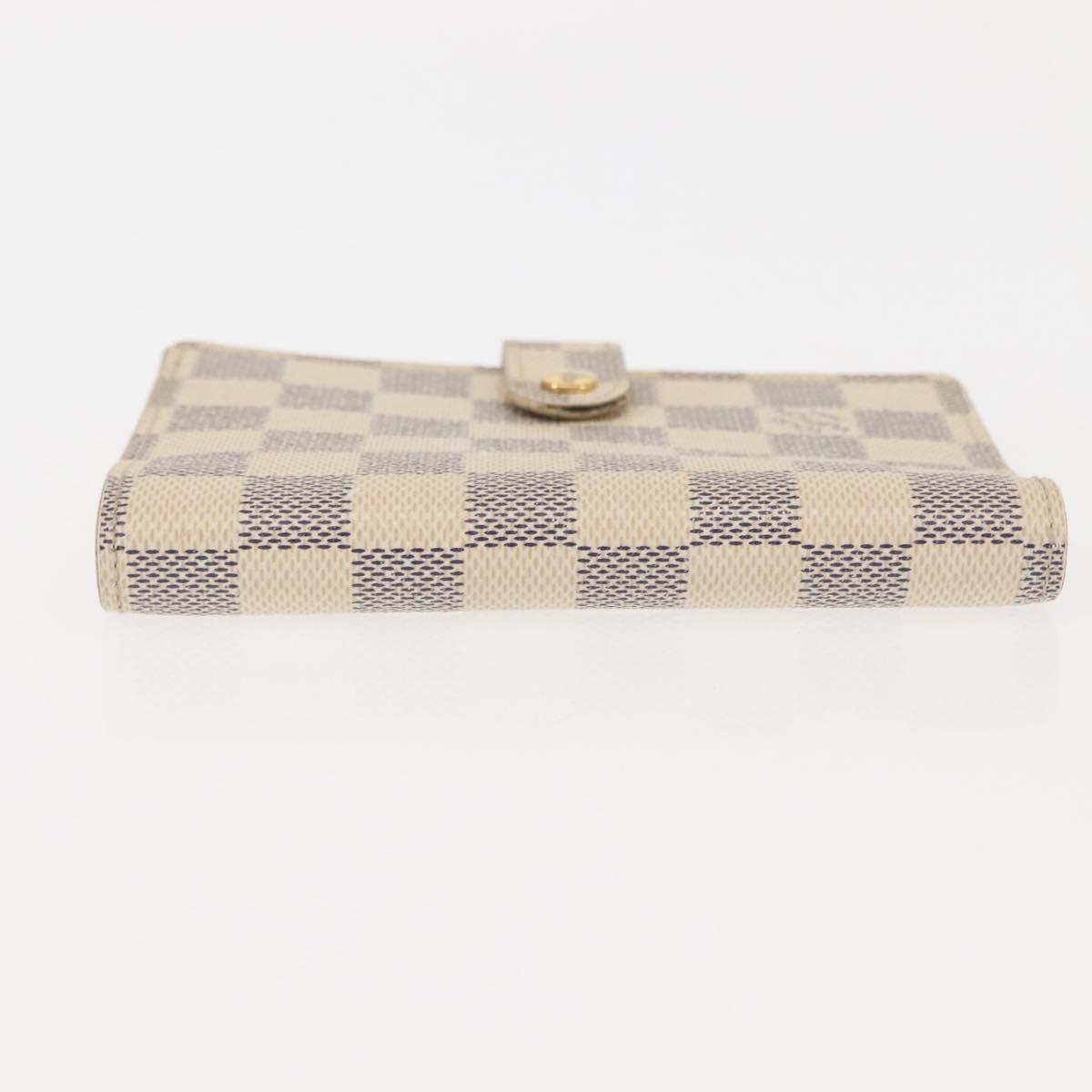 LOUIS VUITTON Damier Azur Agenda PM Day Planner Cover R20706 LV Auth hk3150