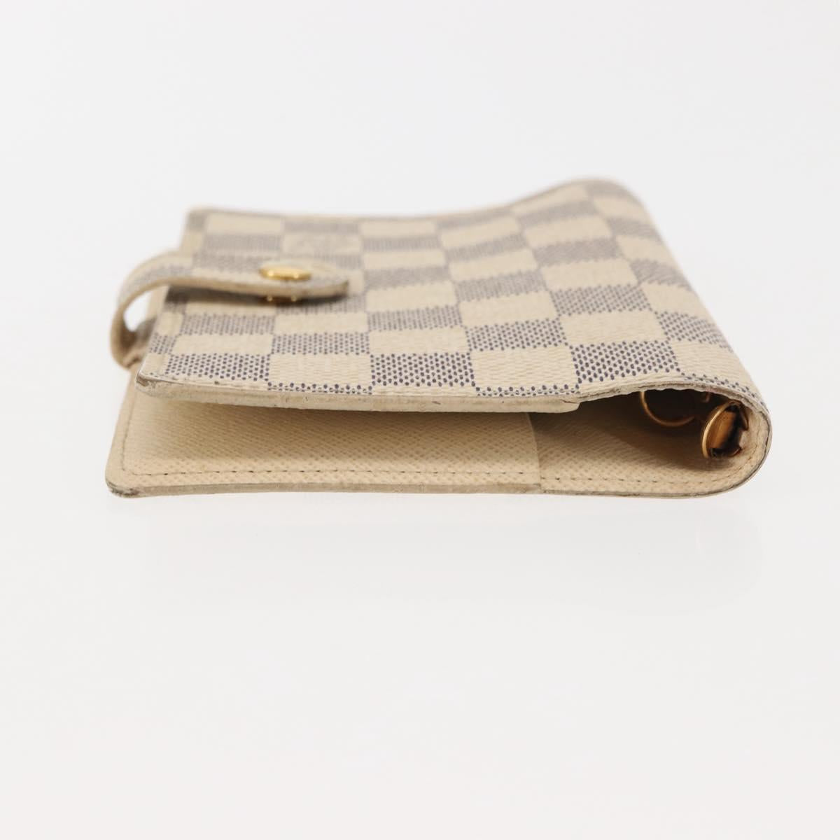 LOUIS VUITTON Damier Azur Agenda PM Day Planner Cover R20706 LV Auth hk3150