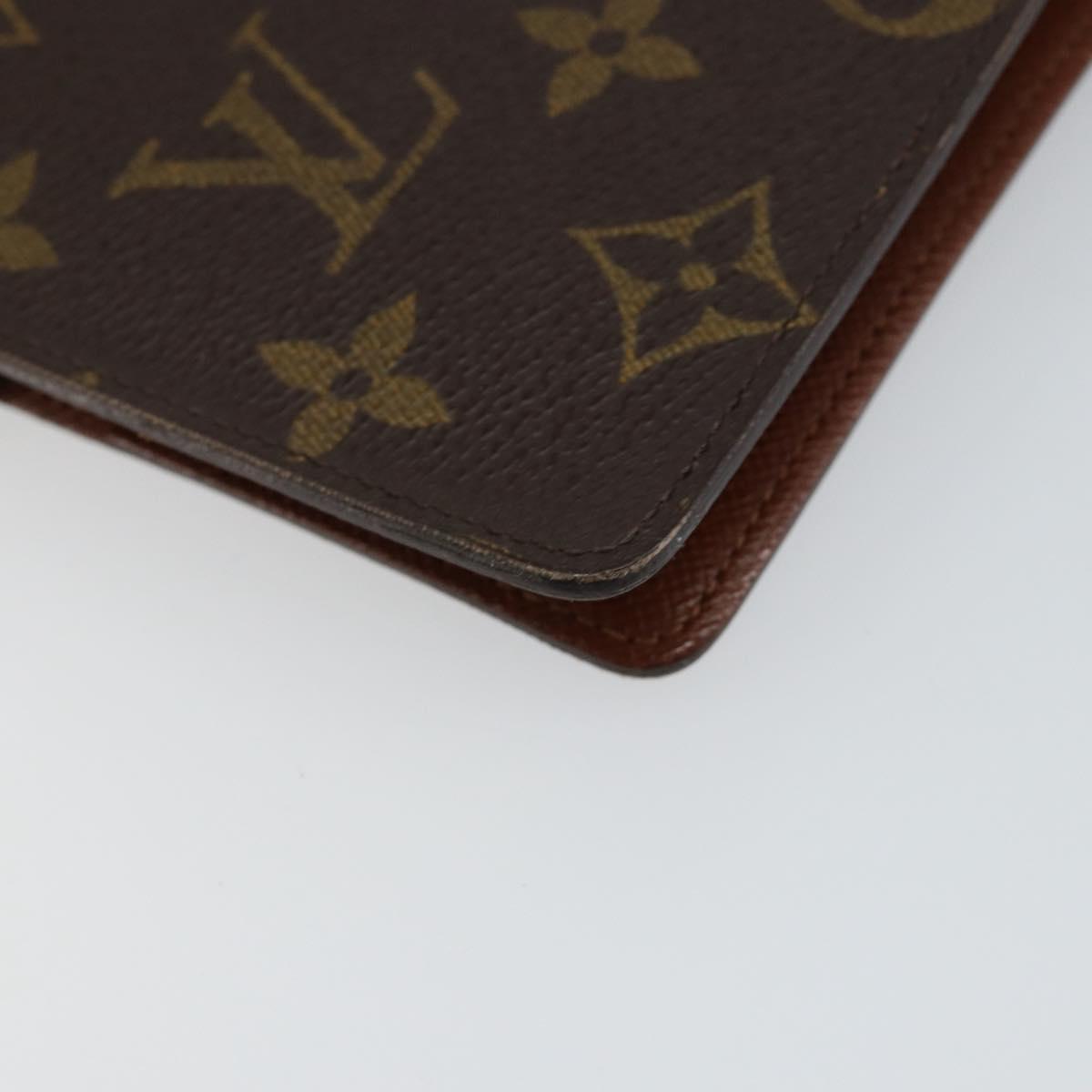 LOUIS VUITTON Monogram Agenda MM Day Planner Cover R20105 LV Auth hk3151