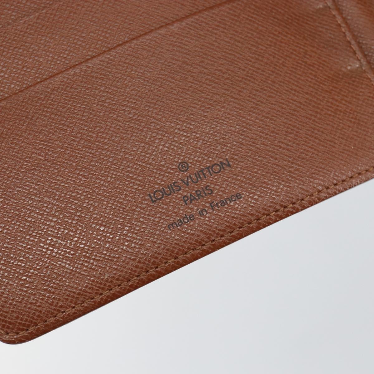 LOUIS VUITTON Monogram Agenda MM Day Planner Cover R20105 LV Auth hk3151