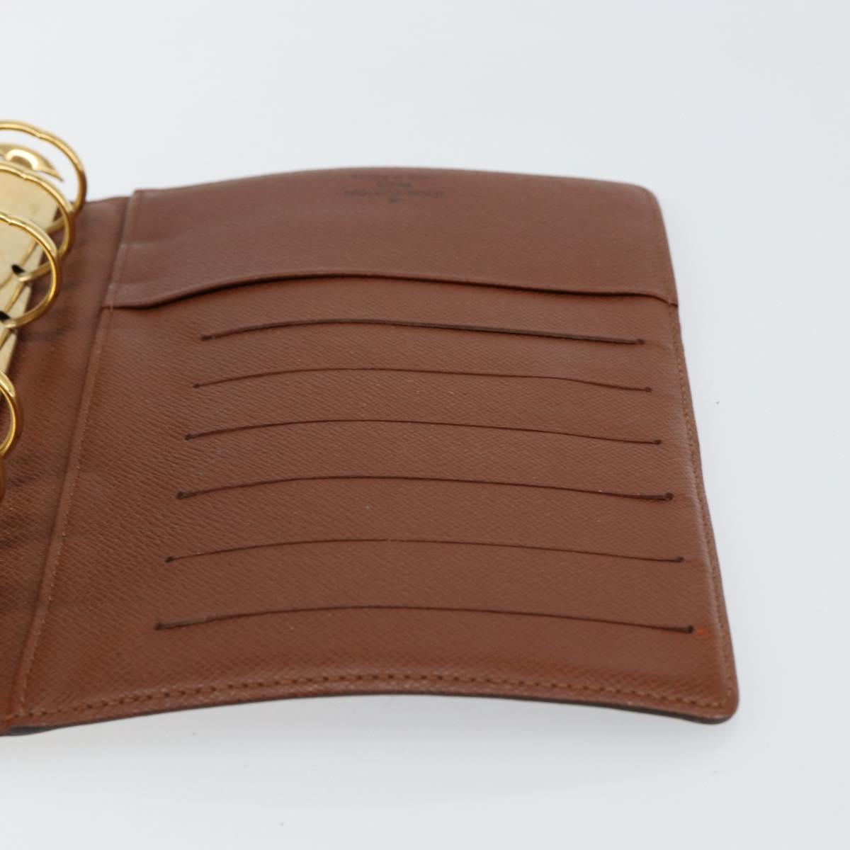 LOUIS VUITTON Monogram Agenda MM Day Planner Cover R20105 LV Auth hk3151