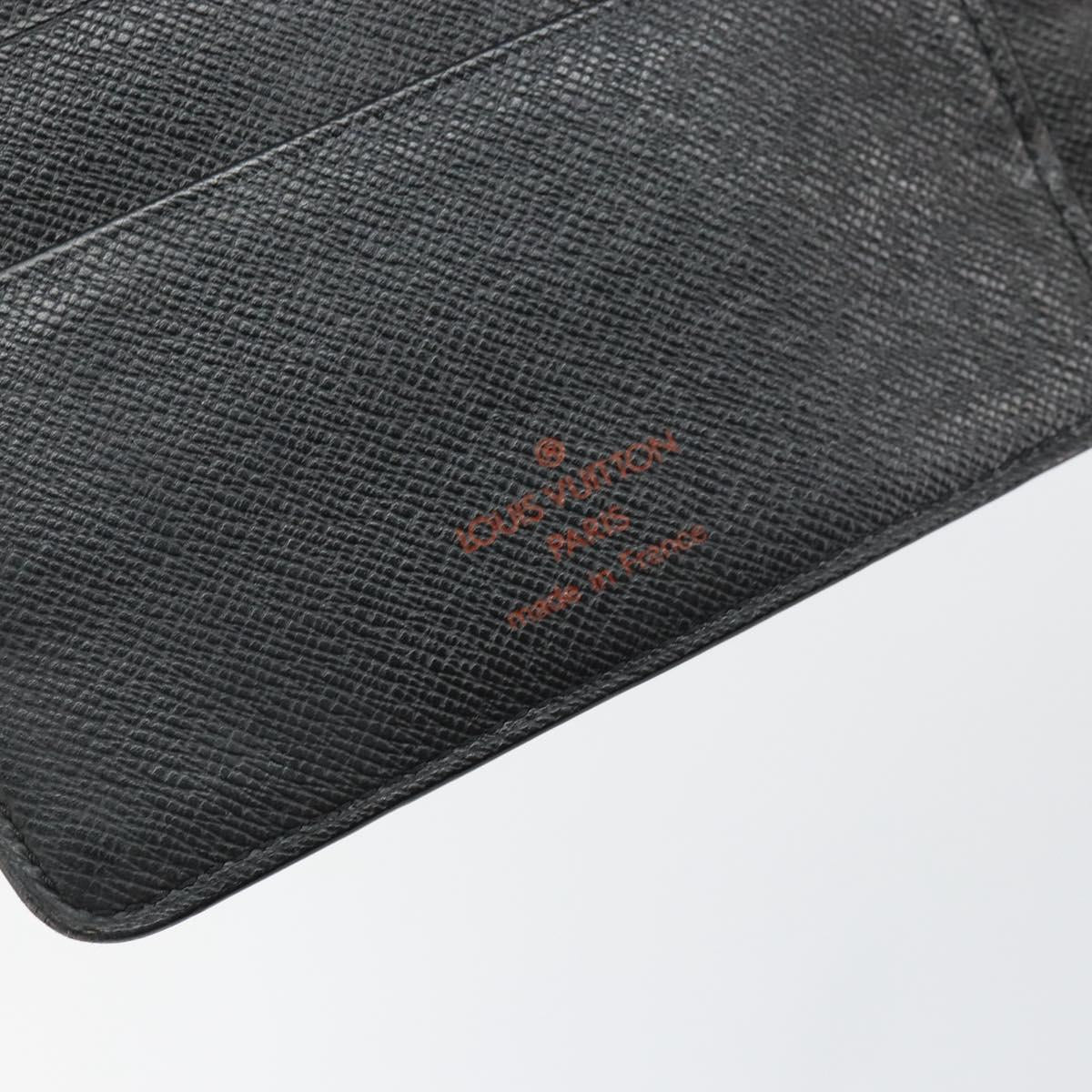 LOUIS VUITTON Epi Agenda MM Day Planner Cover Black R20042 LV Auth hk3152