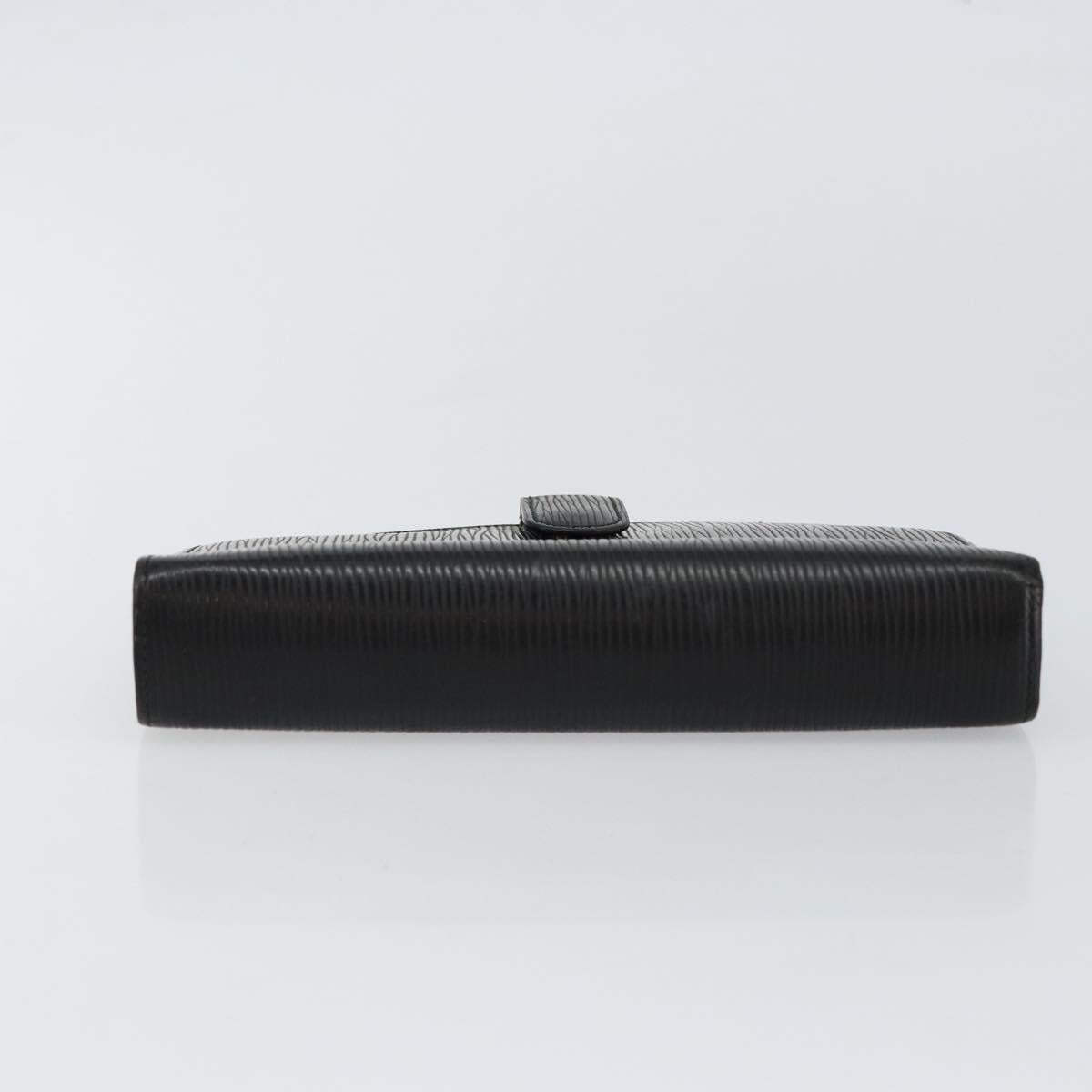 LOUIS VUITTON Epi Agenda MM Day Planner Cover Black R20042 LV Auth hk3152