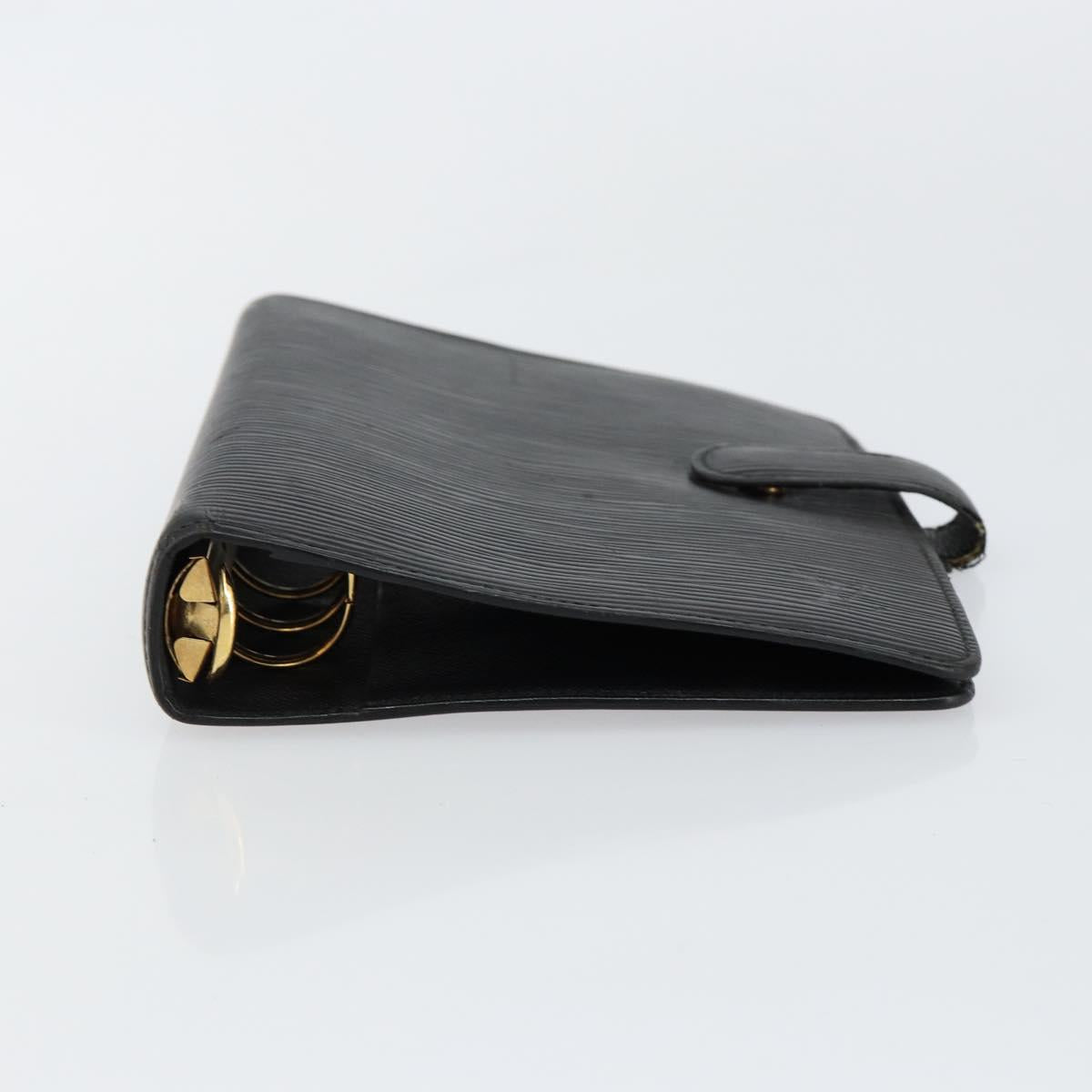 LOUIS VUITTON Epi Agenda MM Day Planner Cover Black R20042 LV Auth hk3152