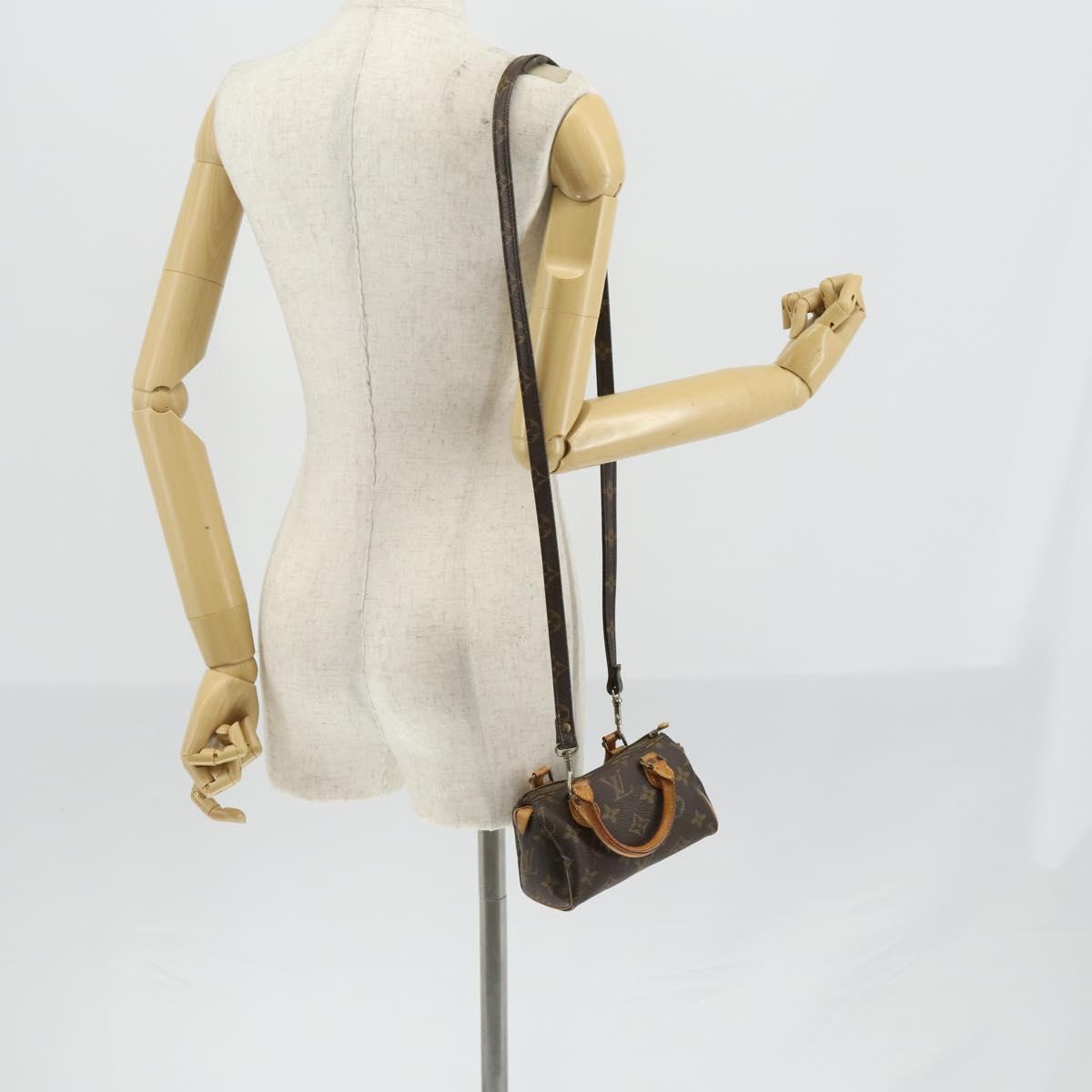 LOUIS VUITTON Monogram Mini Speedy Hand Bag M41534 LV Auth hk3156