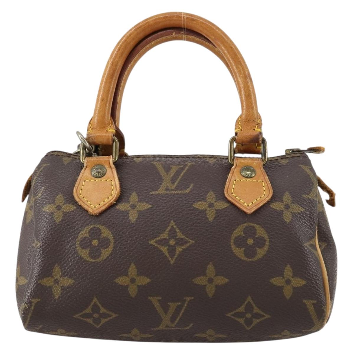 LOUIS VUITTON Monogram Mini Speedy Hand Bag M41534 LV Auth hk3156