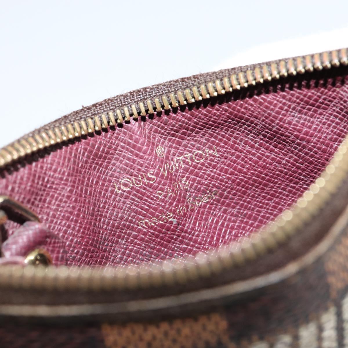 LOUIS VUITTON Damier Ebene Pochette Cles NM Coin Purse N63094 LV Auth hk3159