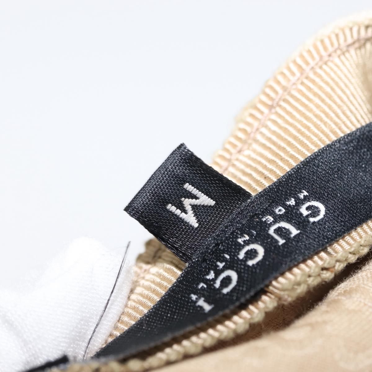 GUCCI Hunting Cap Suede M Beige Auth hk3163