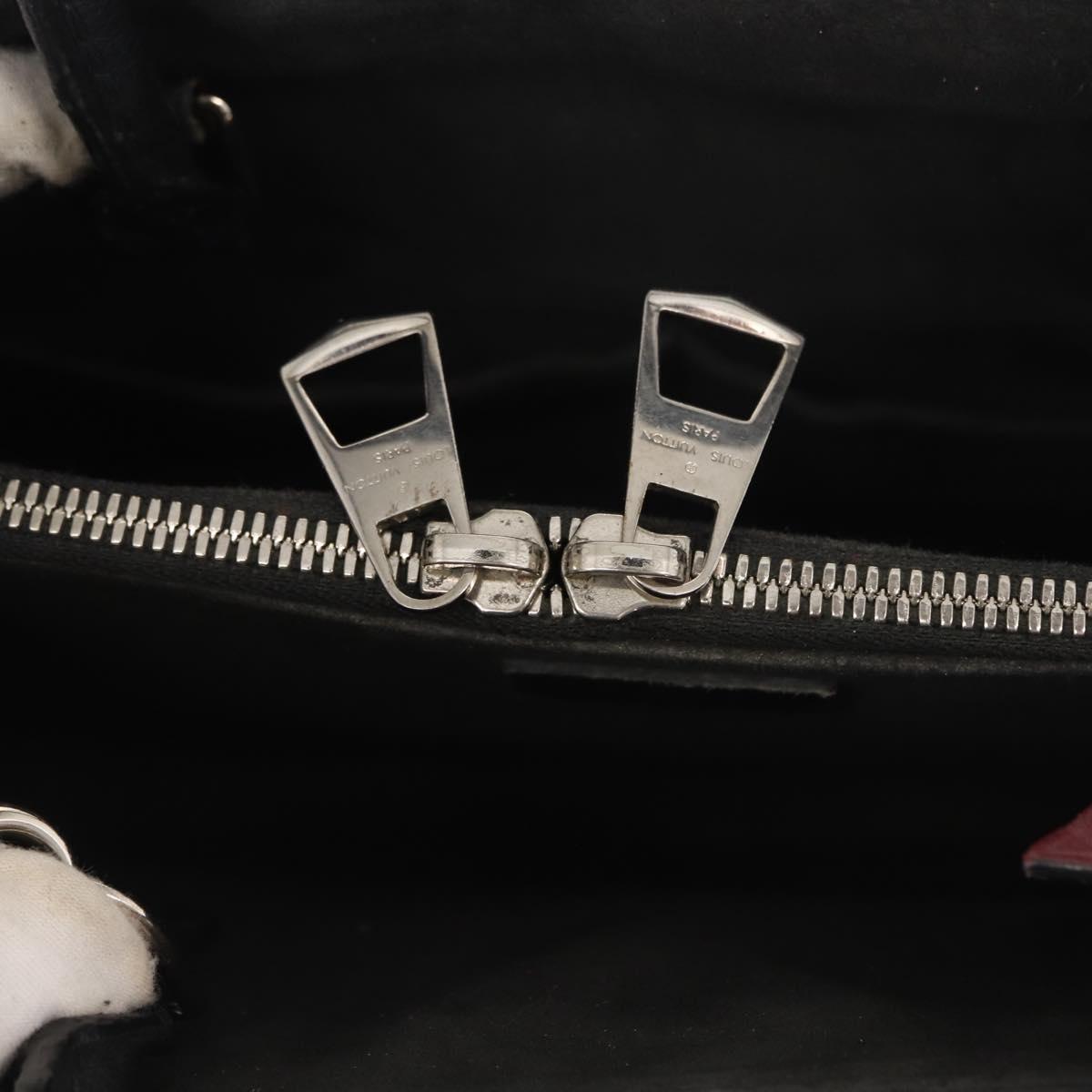 LOUIS VUITTON Epi Twisted Tote Bag Beige Black M51846 LV Auth hk3171