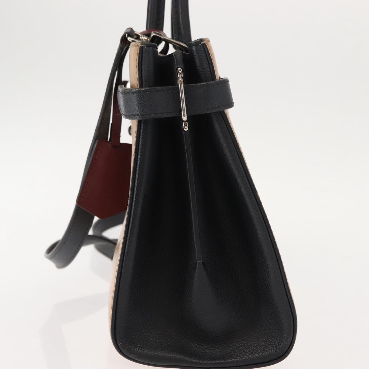 LOUIS VUITTON Epi Twisted Tote Bag Beige Black M51846 LV Auth hk3171